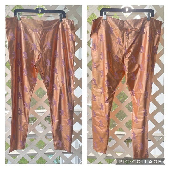 Disney Rose Gold EARidescent Mickey Print Leggings - Picture 3 of 10